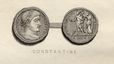 Solidus-Münze aus der Zeit von Konstantin I.