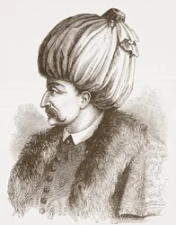 Soliman der Prächtige (aus einem Druck in der Bibliothèque Nationale), Illustration aus The History of Protestantism von James Aitken Wylie, veröffentlicht 1878