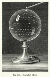Glitzernder Globus (Gravur)