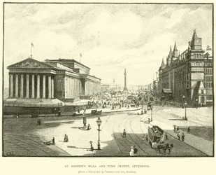 St. Georges Halle und Lime Street, Liverpool