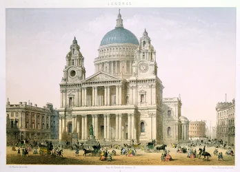 St. Paul"s Cathedral von C. Riviere, 1855