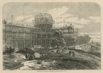 Zustand des Gebäudes für den Palast im Alexandra Park