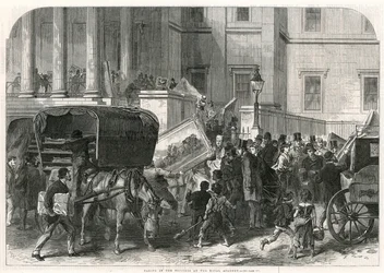 Bilderaufhängung in der Royal Academy
