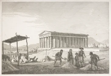 Tempel des Hephaistos in der Akropolis von Athen, aus 