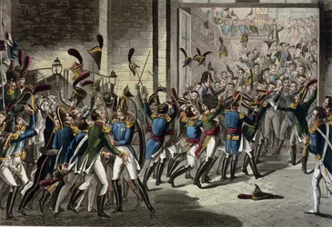 Die Ankunft Napoleons (1769-1821) in den Tuilerien am 20. März 1815