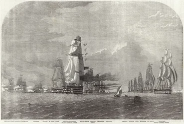 Die Baltische Flotte auf dem Weg zu den Dover-Straßen