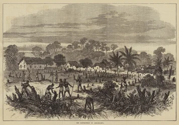 Das Schlachtfeld von Abrakrampa (Gravur)