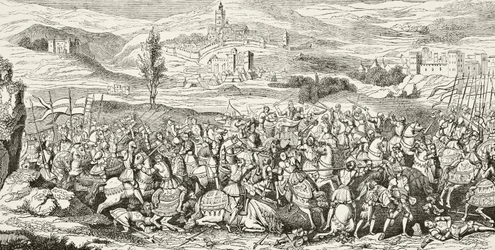 Die Schlacht der Sporen, 16. August 1513, aus 