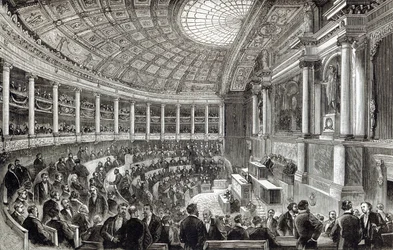Die Abgeordnetenkammer, Paris, aus 