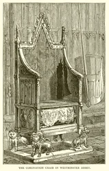Der Krönungsstuhl in der Westminster Abbey
