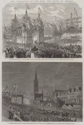 Die Krönung des Königs und der Königin von Preußen (Stich)