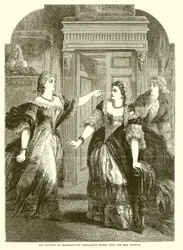 Die Herzogin von Marlborough tadelt Königin Anne und Mrs. Masham