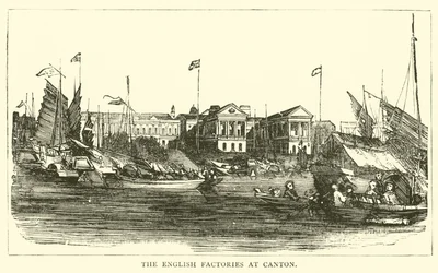 Die englischen Fabriken in Kanton