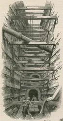 Der Abwasserkanal in der Fleet Street