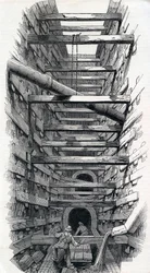 Der Fleet Street Abwasserkanal
