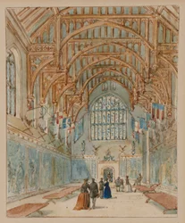Die Große Halle, Hampton Court Palace, ca. 1860-70