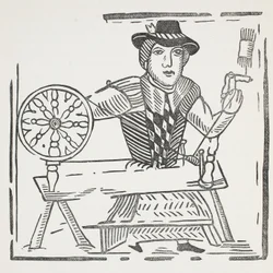 Die Geschichte des blinden Bettlers von Bednal Green, Illustration aus Chap-books des achtzehnten Jahrhunderts von John Ashton, veröffentlicht 1882