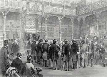 Das Unterhaus: Vereidigung der Mitglieder im Jahr 1857