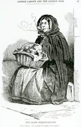 Der irische Straßenverkäufer, ca. 1840