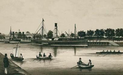 Die Anlegestelle Flussblick, Ipswich