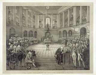 Das letzte Parlament Irlands, gewählt 1790, veröffentlicht 1874