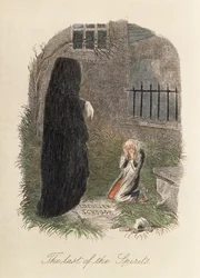 Der letzte der Geister, Illustration zu A Christmas Carol von Charles Dickens (1812-70) 1843