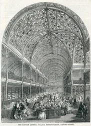 Der Londoner Kristallpalast, Regent Circus, Oxford Street, 1858