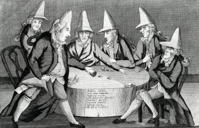 Der Macaroni-Kessel, veröffentlicht von M. Darly, 1772