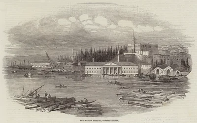 Das Marinearsenal, Konstantinopel (Stich)