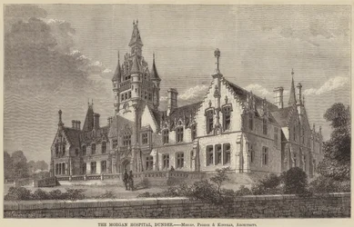 Das Morgan Hospital, Dundee (Stich)