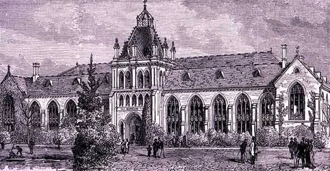Das Nationalmuseum, Melbourne, Australien, aus „Australian Pictures“, herausgegeben von The Religious Tract Society