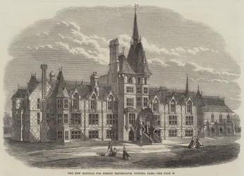 Das neue Krankenhaus für französische Protestanten, Victoria Park (Stich)
