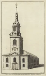 Nordostansicht der Pfarrkirche St Mary at Islington