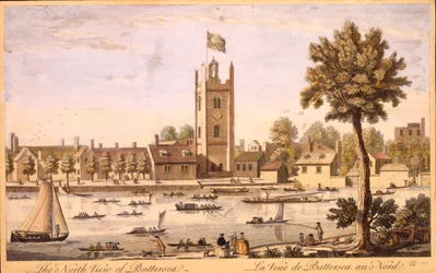Die Nordansicht von Battersea, ca. 1744