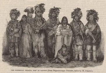 Die Ojibbeway-Indianer, jetzt in London
