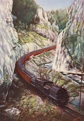 Der Olympian, Zug auf der Chicago, Milwaukee, St Paul und Pacific Railroad, USA