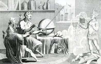 Das Parlament aufgelöst, oder der Teufel wird Wahrsager, graviert von G. Terry, um 1774