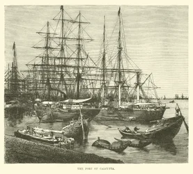 Der Hafen von Kalkutta
