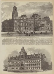 Die vorgeschlagenen neuen öffentlichen Büros (Stich)