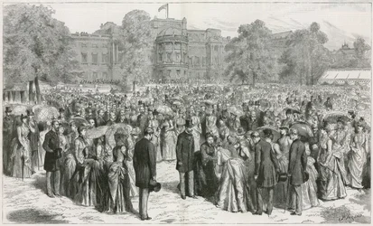 Die Gartenparty der Königin im Buckingham Palace