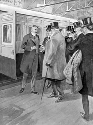Der Empfang von Lord Milner, Illustration aus 
