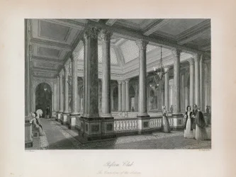 Der Reform Club, die Korridore des Salons