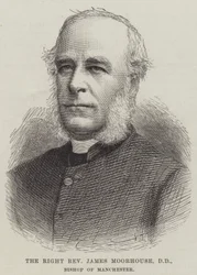 Der rechte Reverend James Moorhouse, DD, Bischof von Manchester (Stich)