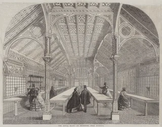 Die königliche Molkerei in Frogmore, nahe Windsor (Stich)