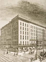 Das Sherman Hotel, Chicago, ca. 1870, aus 