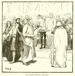 Die Sophisten aus Rom vertrieben
