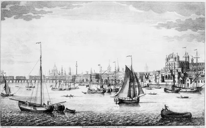 Die Südostansicht von London