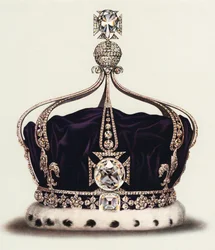 Die Staatskrone von Königin Mary aus den Kronjuwelen Englands