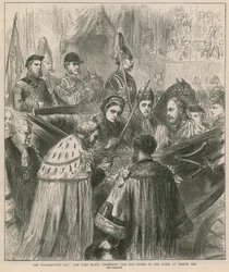 Der Danktag: Der Lord Mayor überreicht das Stadtschwert der Königin am Temple Bar