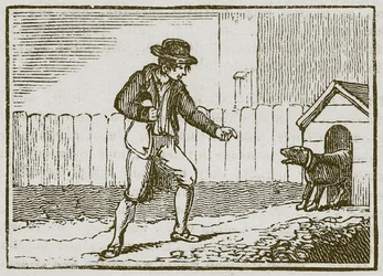 Der Dieb und der Hund (Gravur)